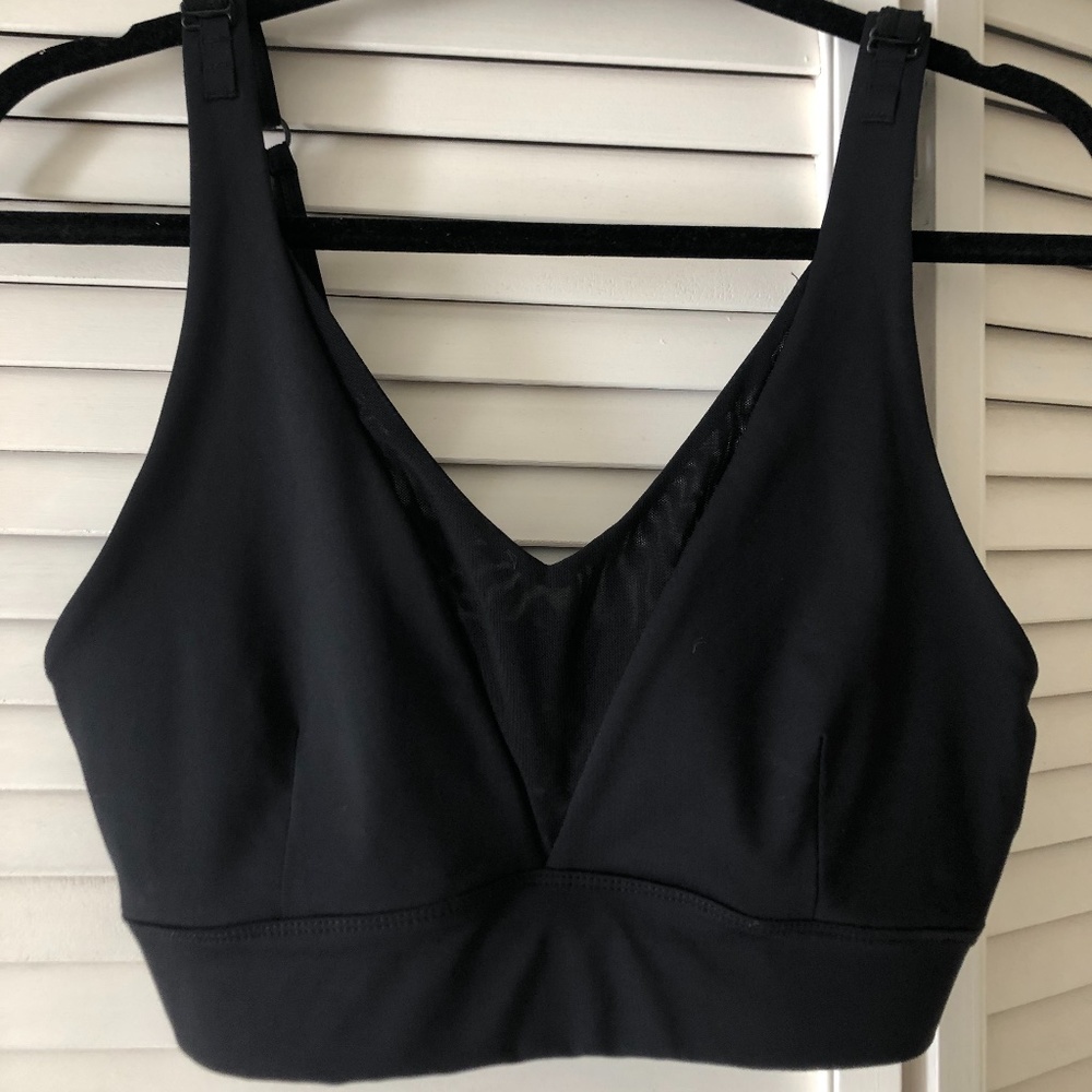 Zyia Active Black Adjustable Mesh Bra, NBW